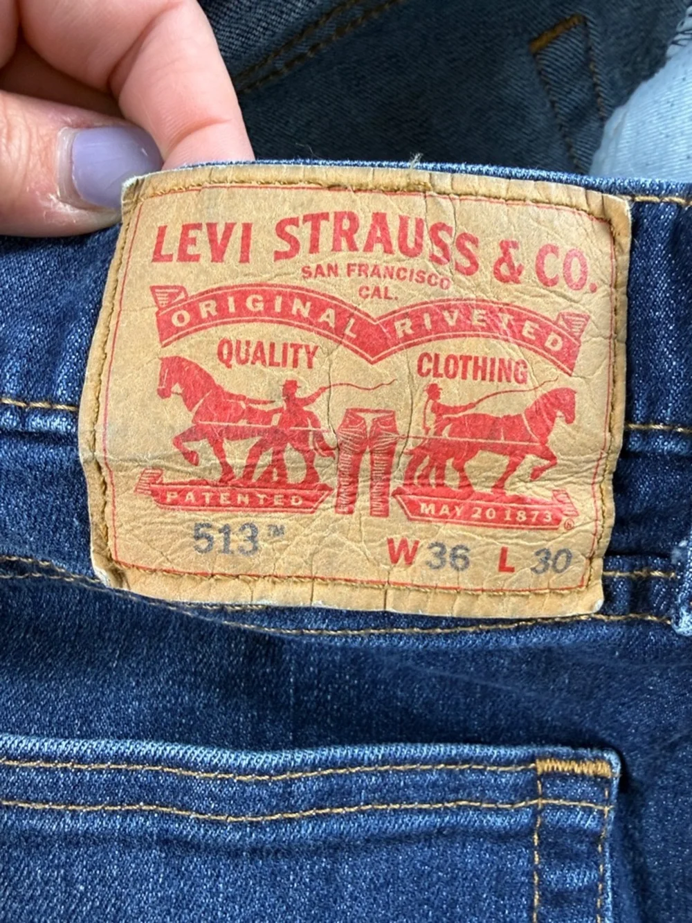 Levi’s 513 Straight Fit Jeans – Size 36x30